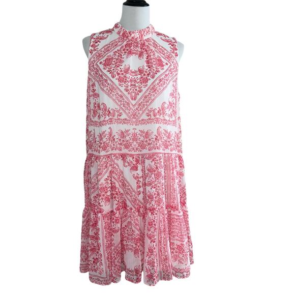 Calvin Klein Bandana Print Swing Regatta Dress Sz 14 NWOT - Picture 2 of 9